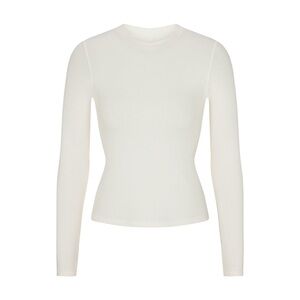 PRELOVED Skims Cotton Rib Long Sleeve LARGE